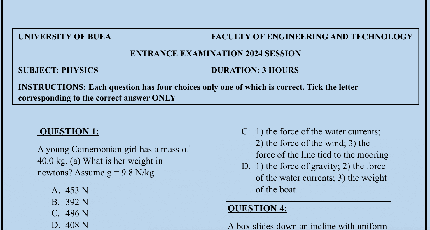 FET - Physics - 2024/2025