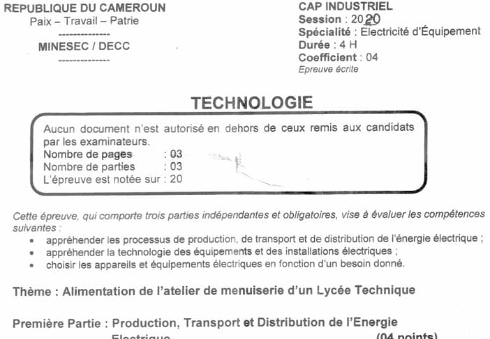 CAP Technologie - 2019/2020