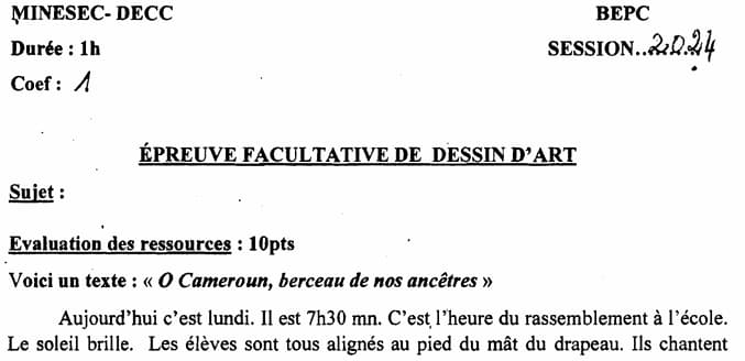 BEPC Dessin D'art - 2023/2024