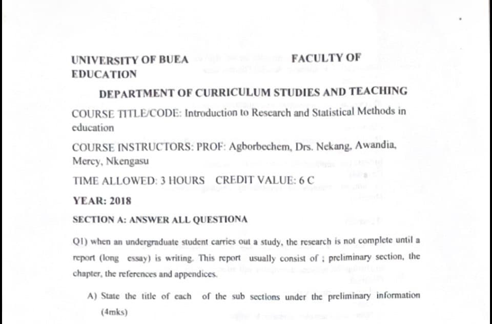 CST318: Introduction to research methods and statistics