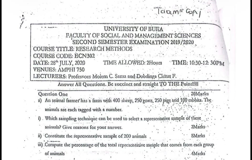 ECN302: Research Methods