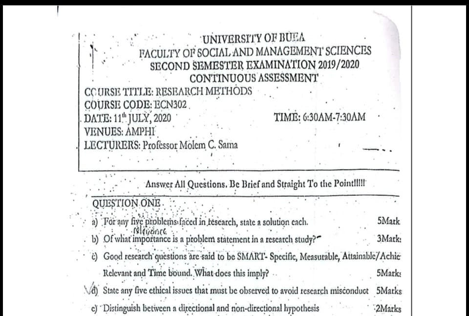 ECN302: Research Methods