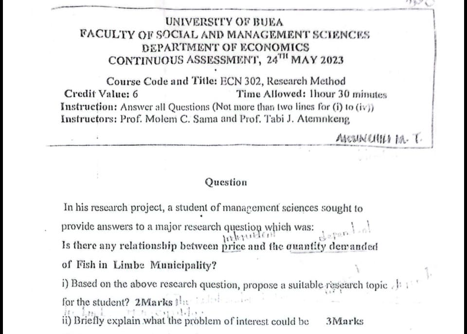 ECN302: Research Methods