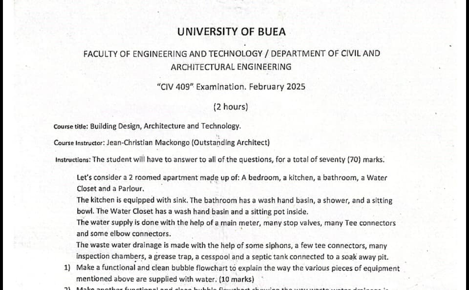 CIV409: Building design, architecture and technology