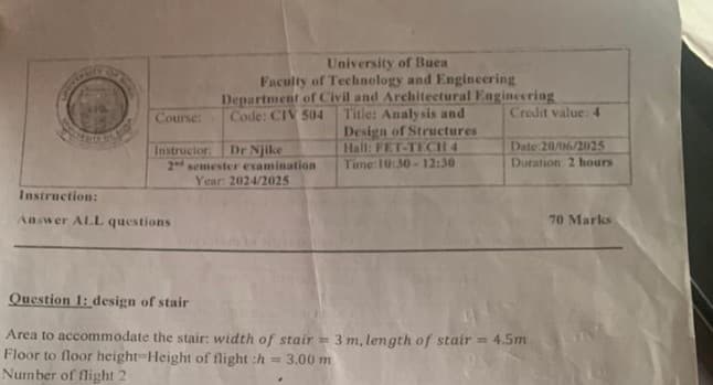 CIV504: Analysis and Design of Structures