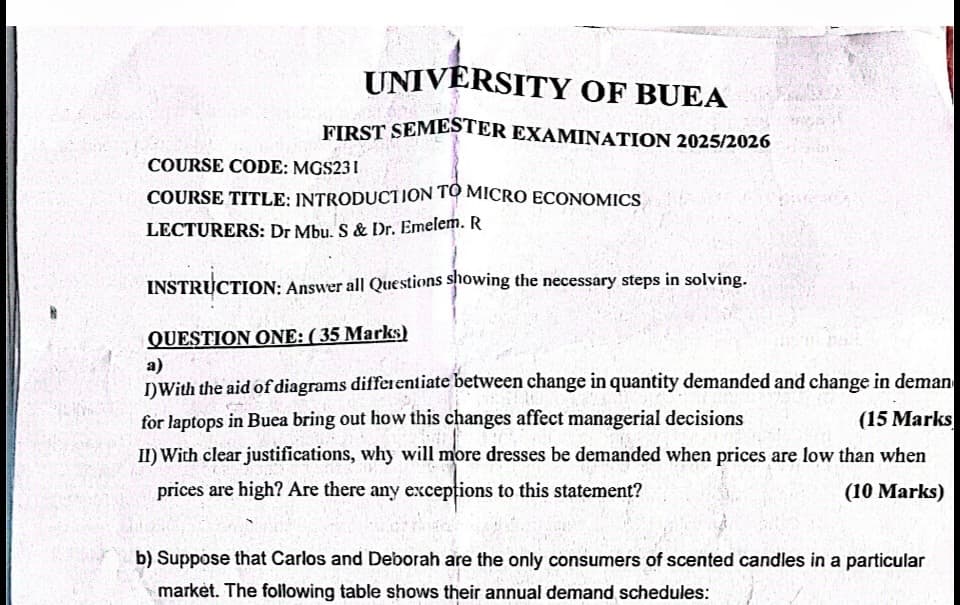 MGS231: Introduction to Microeconomics