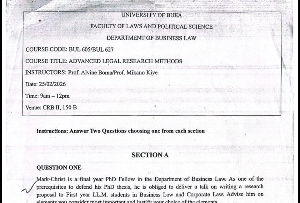 BUL605: Advanced legal research methods