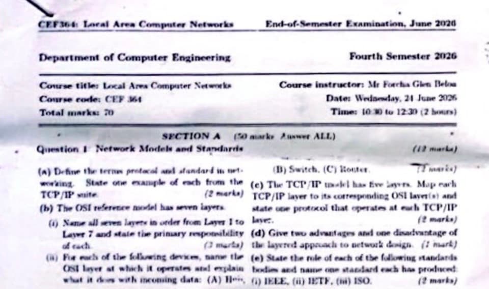 CEF364: Local area computer network
