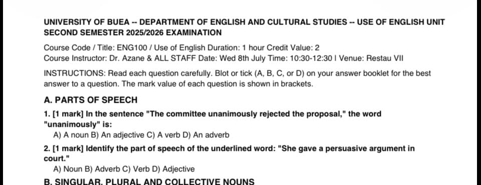 ENG100: Functional English